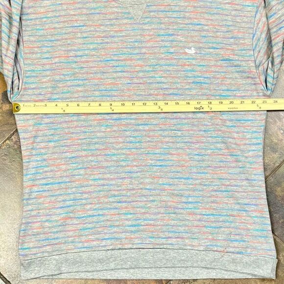 Southern Marsh Multicolored Strips Gray Seawash Rally Sweatshirt Medium - Picture 9 of 11